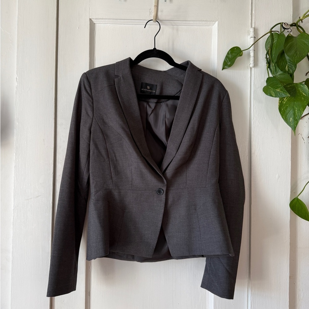 Worthington Charcoal Women's Blazer
